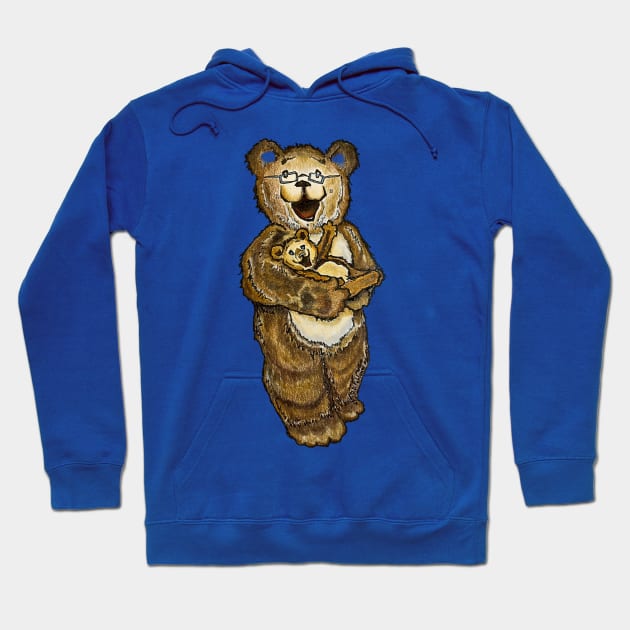 Grandpa Jimmy Bear and Pork Chop1 Hoodie by JDFehlauer